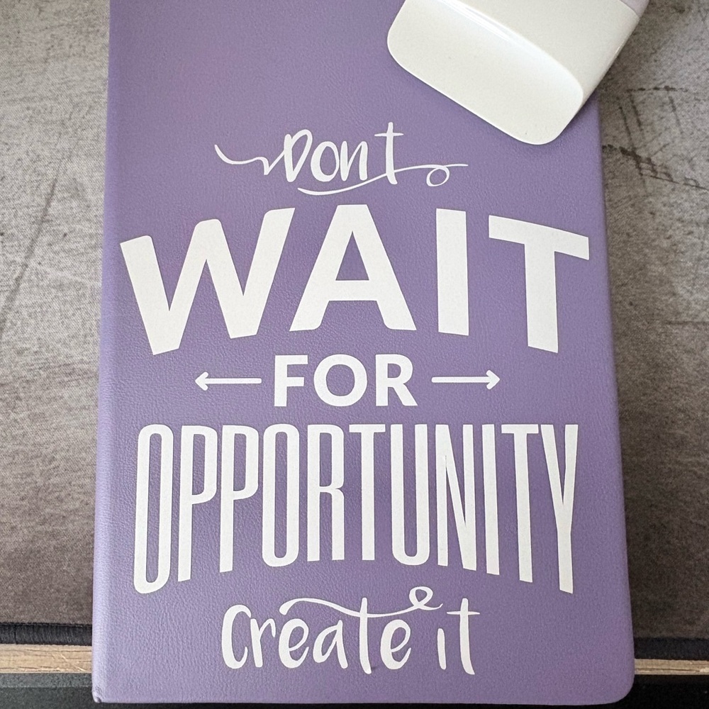 Purple Motivational Notebook